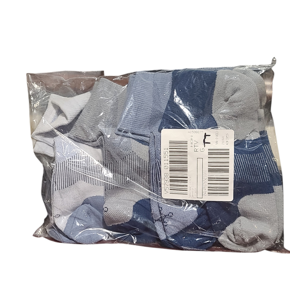 Tommie Copper Blue 4Pk Ankle Compression Socks - Medium