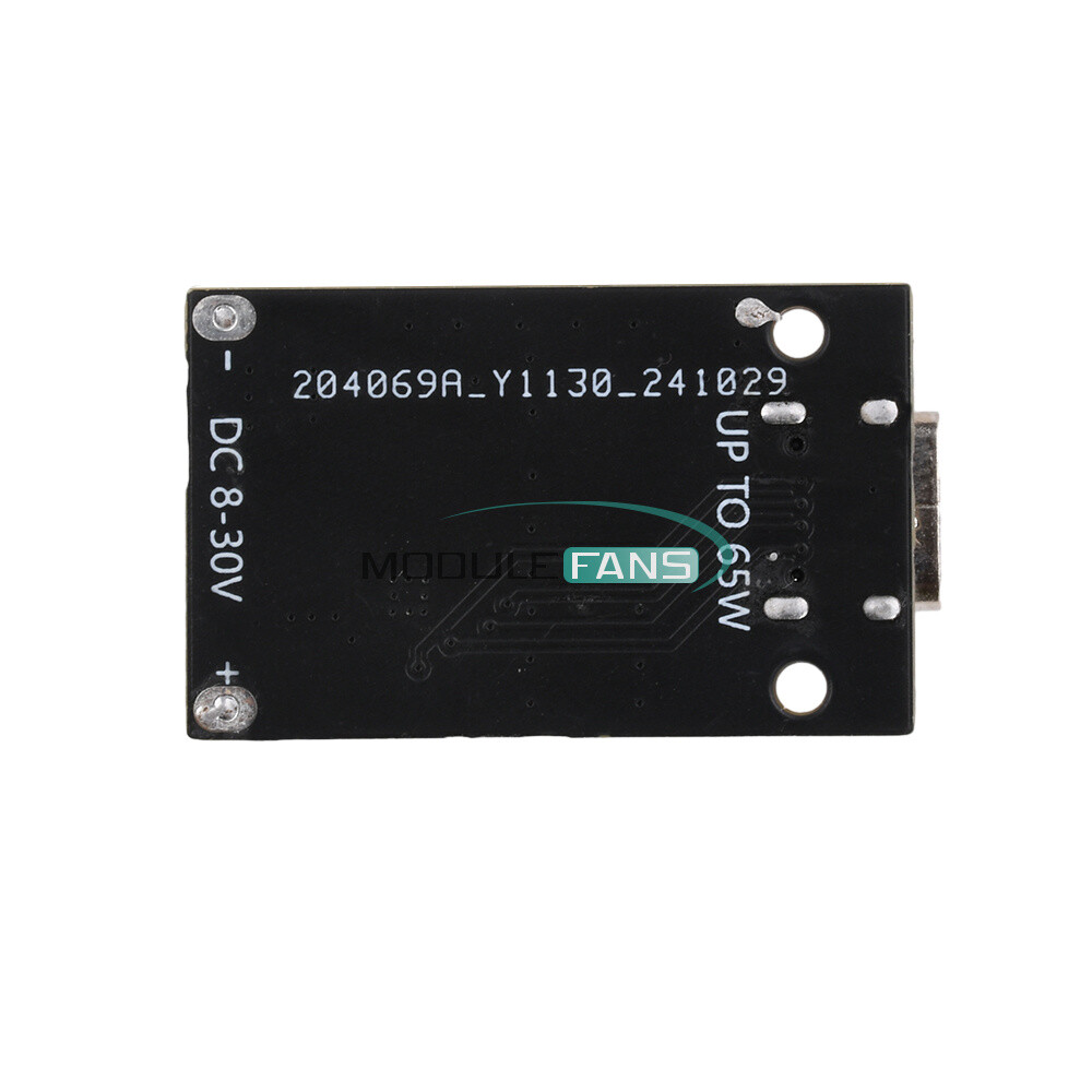 Type-C DC8~30V PD65W Fast Charging Module Step-Down Support PD3.1 QC3.0 SCP