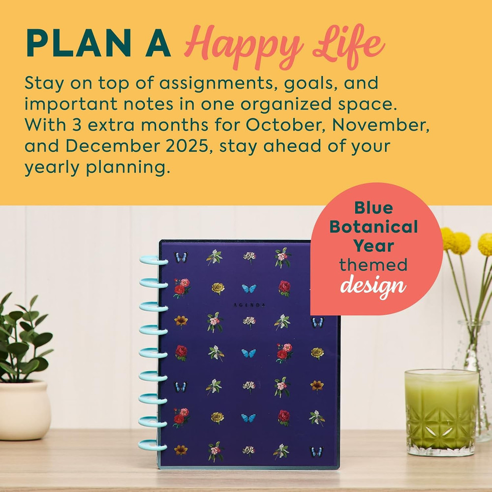 Happy Planner Disc-Bound Planner Jan.–Dec. 2026, Includes 3 Extra Months and 2 S