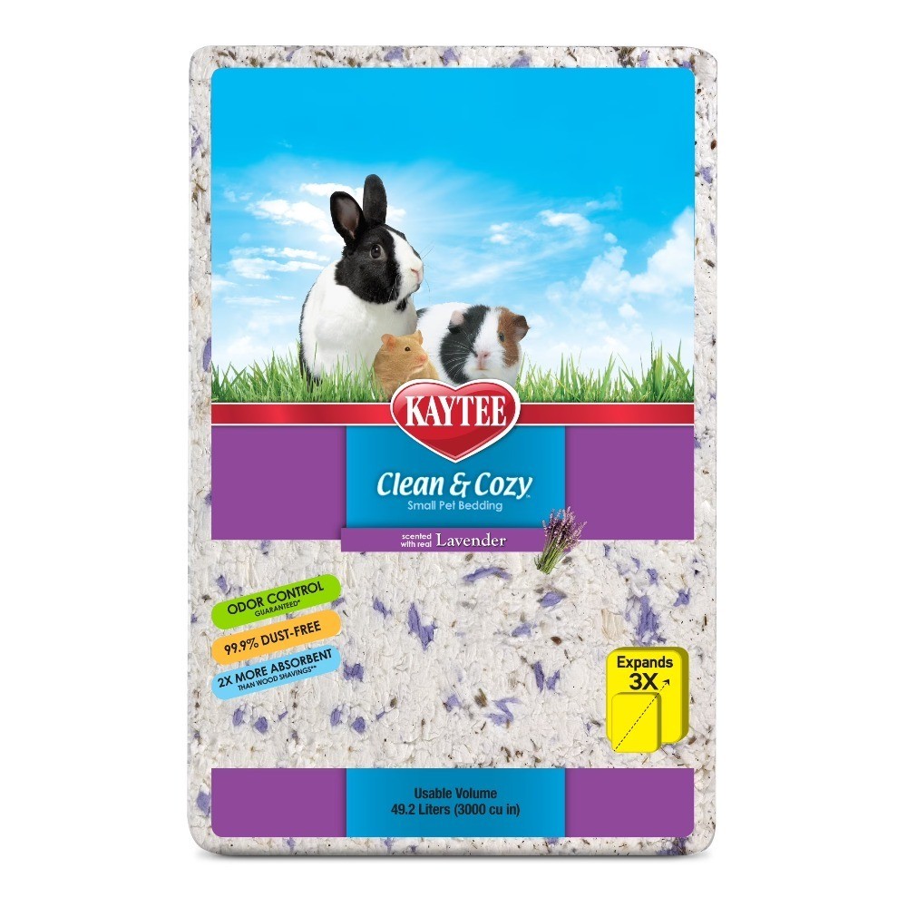 Comfortable Lavender Scented Paper Bedding for Small Animals 49.2L