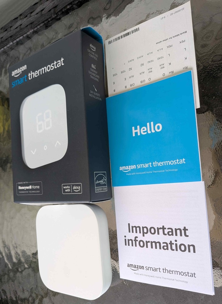 Amazon Smart Thermostat, Programmable, Works With Alexa, C-Wire required