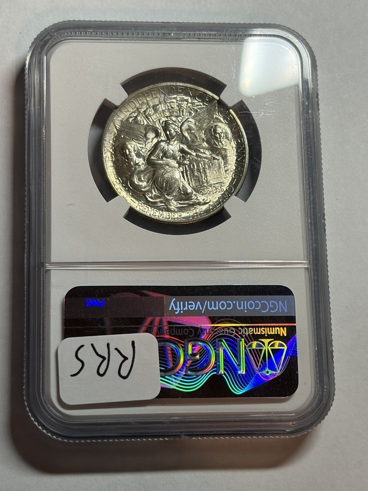 1934 TEXAS COMMEMORATIVE SILVER HALF DOLLAR NGC MS65