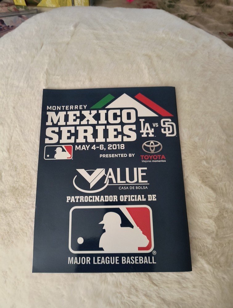 2018 Dodgers/Padres Monterrey Mexico Program