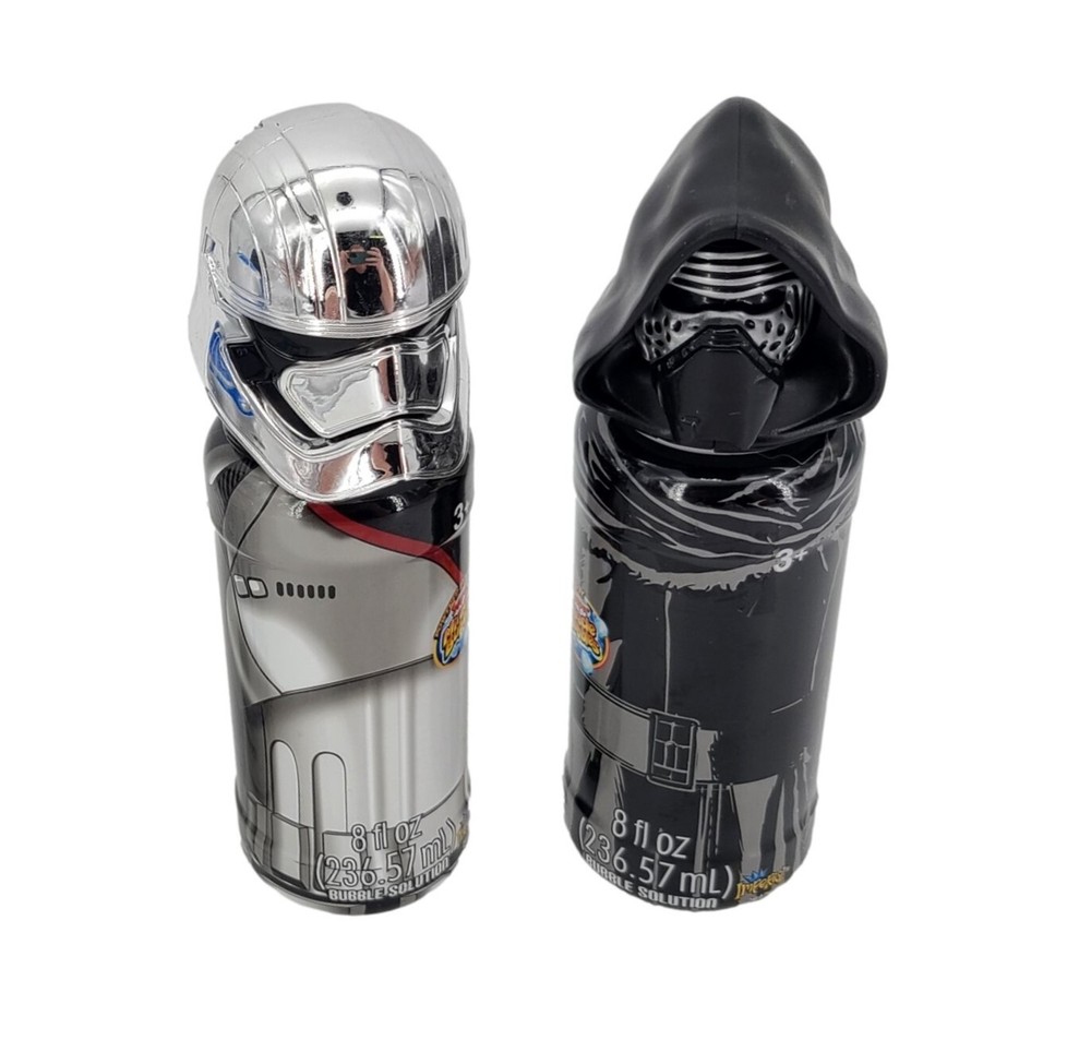 Star Wars Bubbles 2 Pack Kylo Ren Captain Phasma Bubble Solution 8 oz ea Party