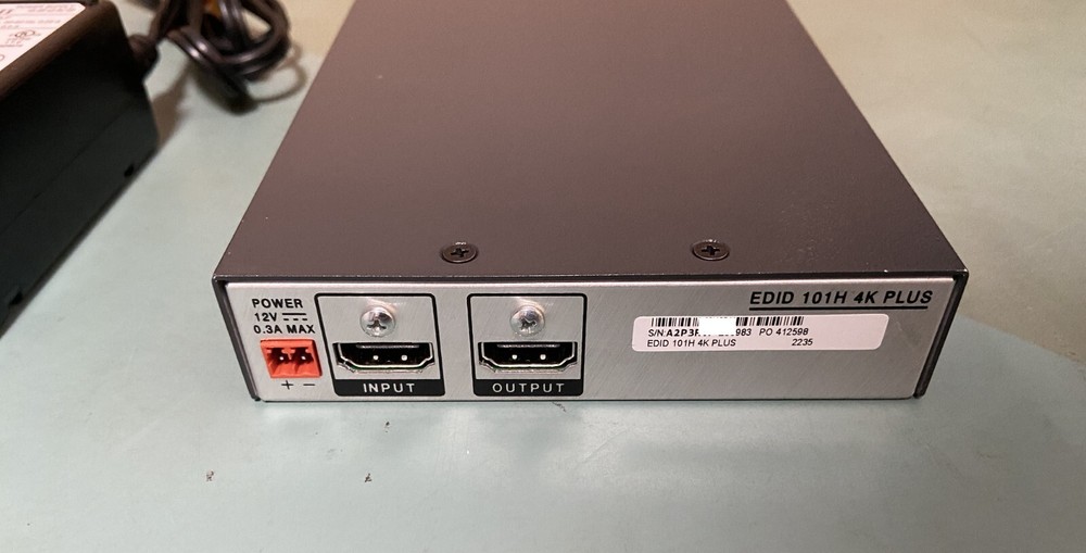 Extron EDID 101H 4K PLUS , AC Adapter Tested, working