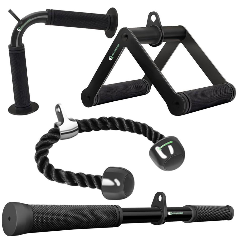 LAT Pulldown Attachments Cable Machine Accessories Set for Home Gym Workout