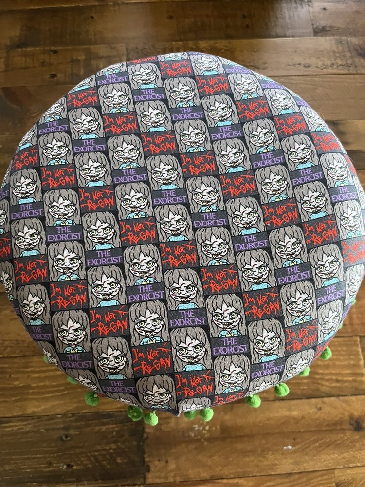 The Exorcist Regan handmade footstool