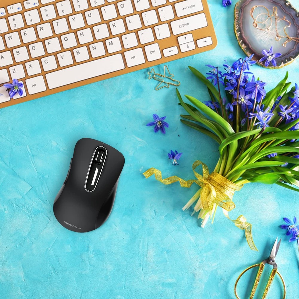 2.4G Wireless Mouse, 1400 DPI Computer Mouse with USB Receiver, Portable Wire...