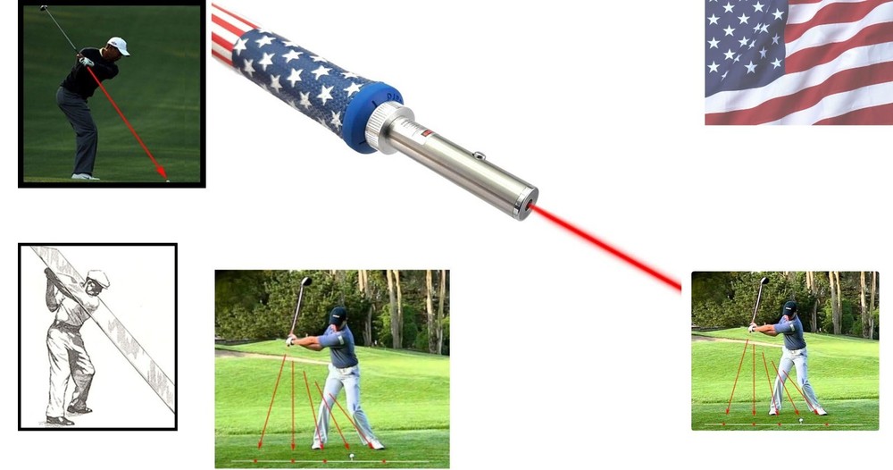 Versatile Golf Swing Plane Corrector - Laser Pointer for Precision Improvement