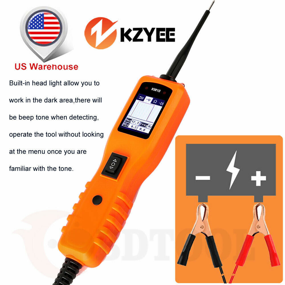 KZYEE KM10 PowerScan Electrical System Diagnosis Test Light Circuit Tester Tool