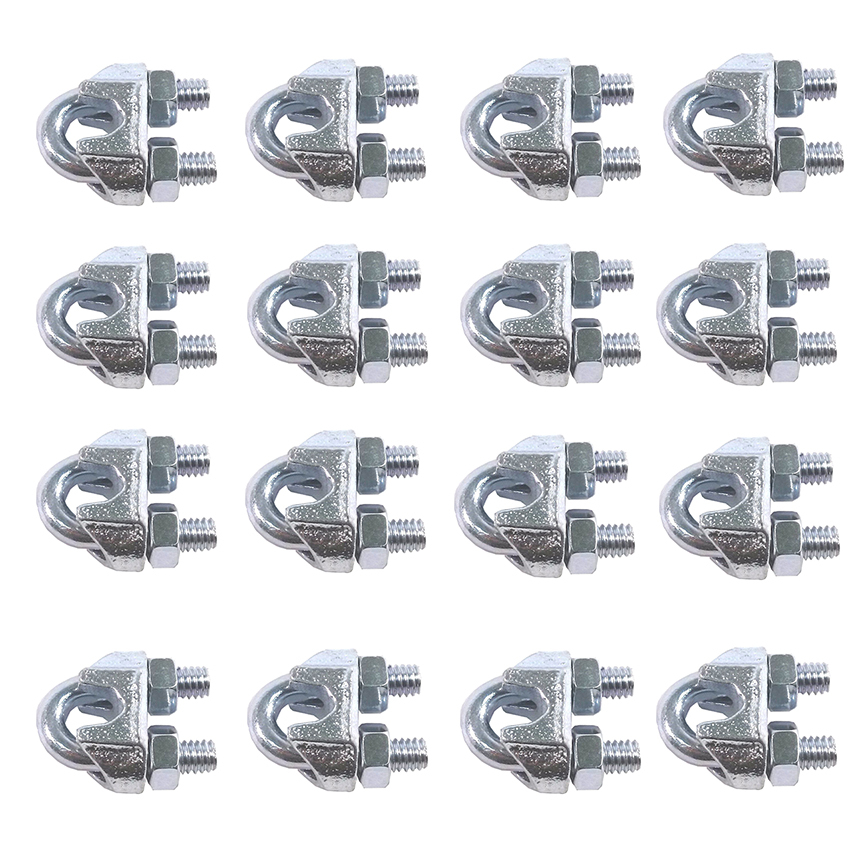 10ea Drop Forged Wire Rope Clips 1/8"