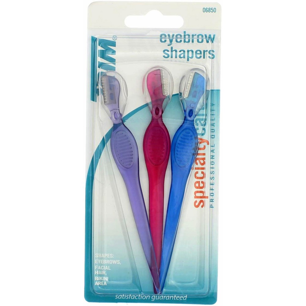 2 Pack Trim Specialty Care Eyebrow Shapers, 3 Ct