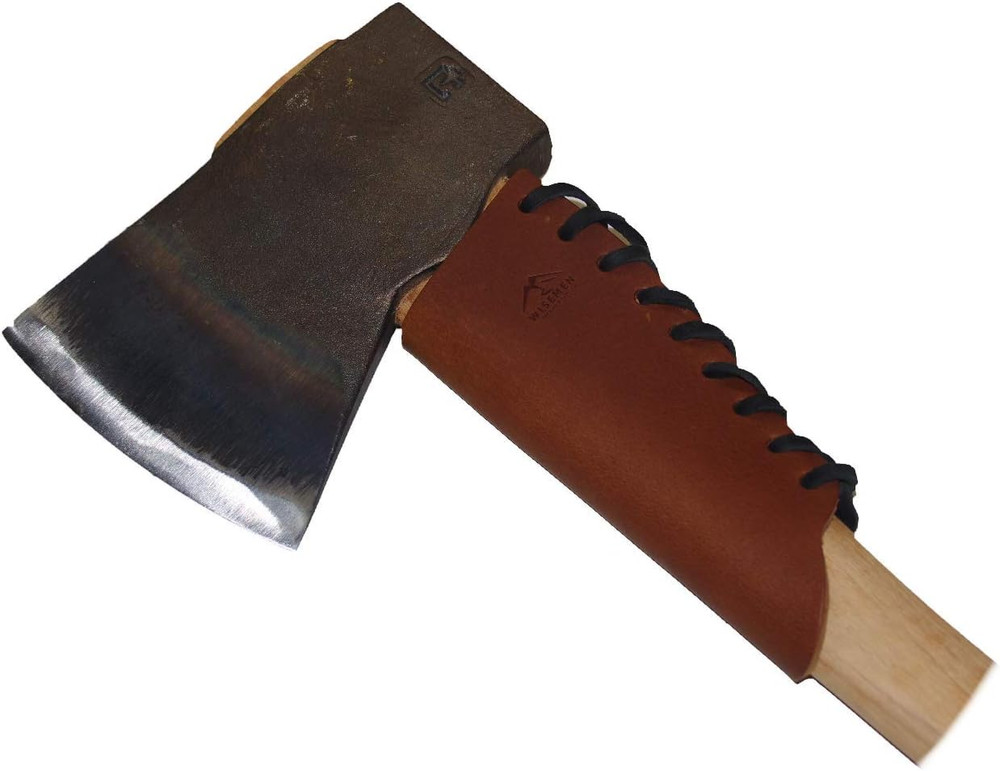 Large Overstrike Axe Guard, Handle Guard, Axe Collar (Brown)