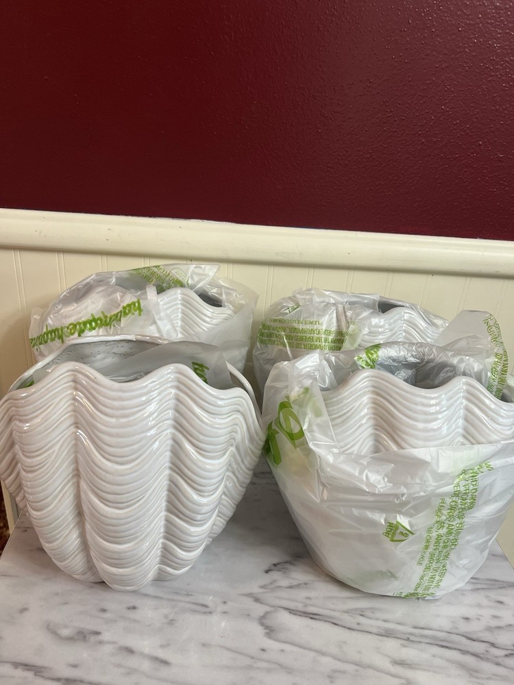 Shell Vases-Lot Of 4