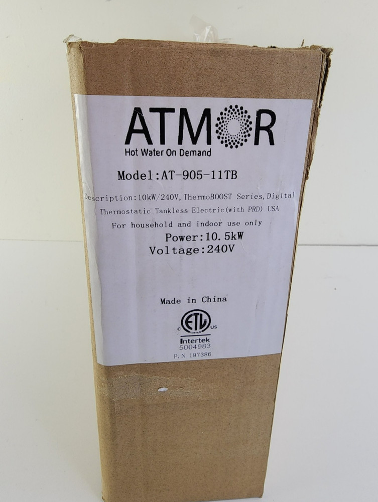 New ATMOR Electric Tankless Water Heater (AT-905-11TB)