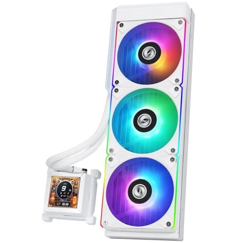LIAN LI HYDROSHIFT LCD 360R, ALL IN ONE CPU COOLER - WHITE - Scratch & Dent
