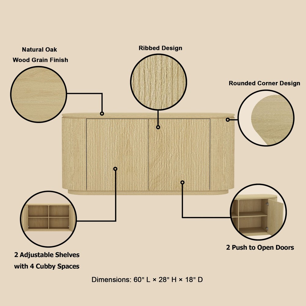 Sideboard in Natural Oak