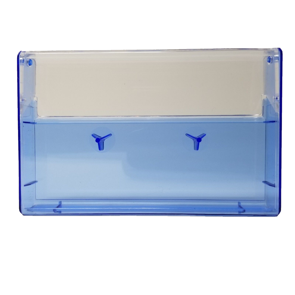 5 Cassette Tape Cases: Clear Front + Blue Tint Back - Empty Plastic Boxes