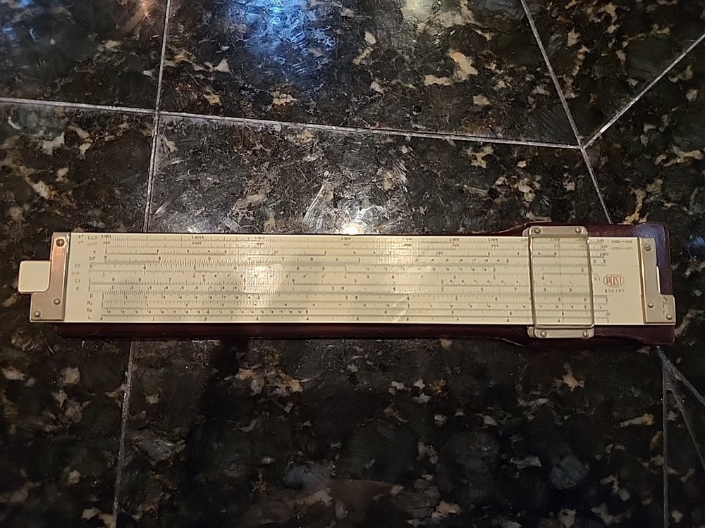 Hemmi Frederick Post Co 1460 Versalog Slide Rule with Leather Case