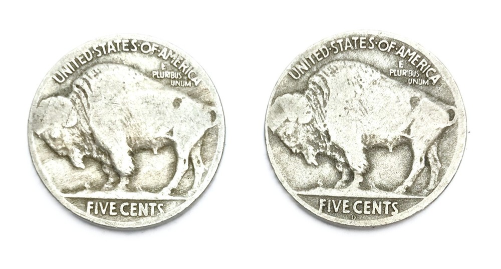 1918, 1918-D Buffalo Nickels