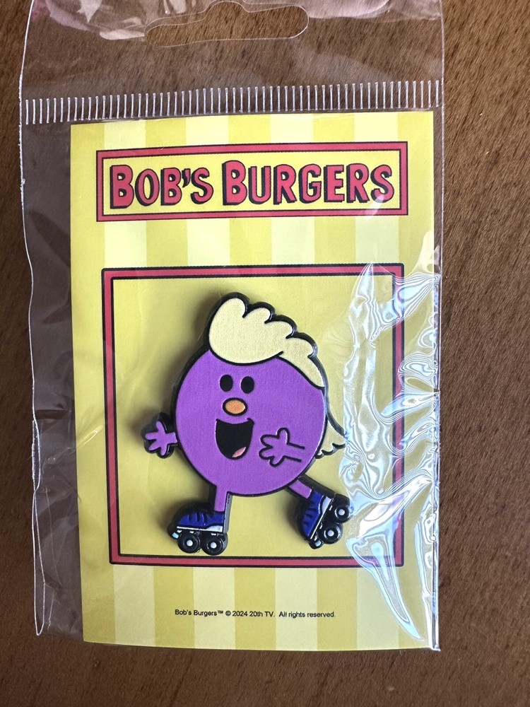 SDCC 2024 Bob’s Burgers Rollerskating Speedo Guy Exclusive Panel Pin Rare
