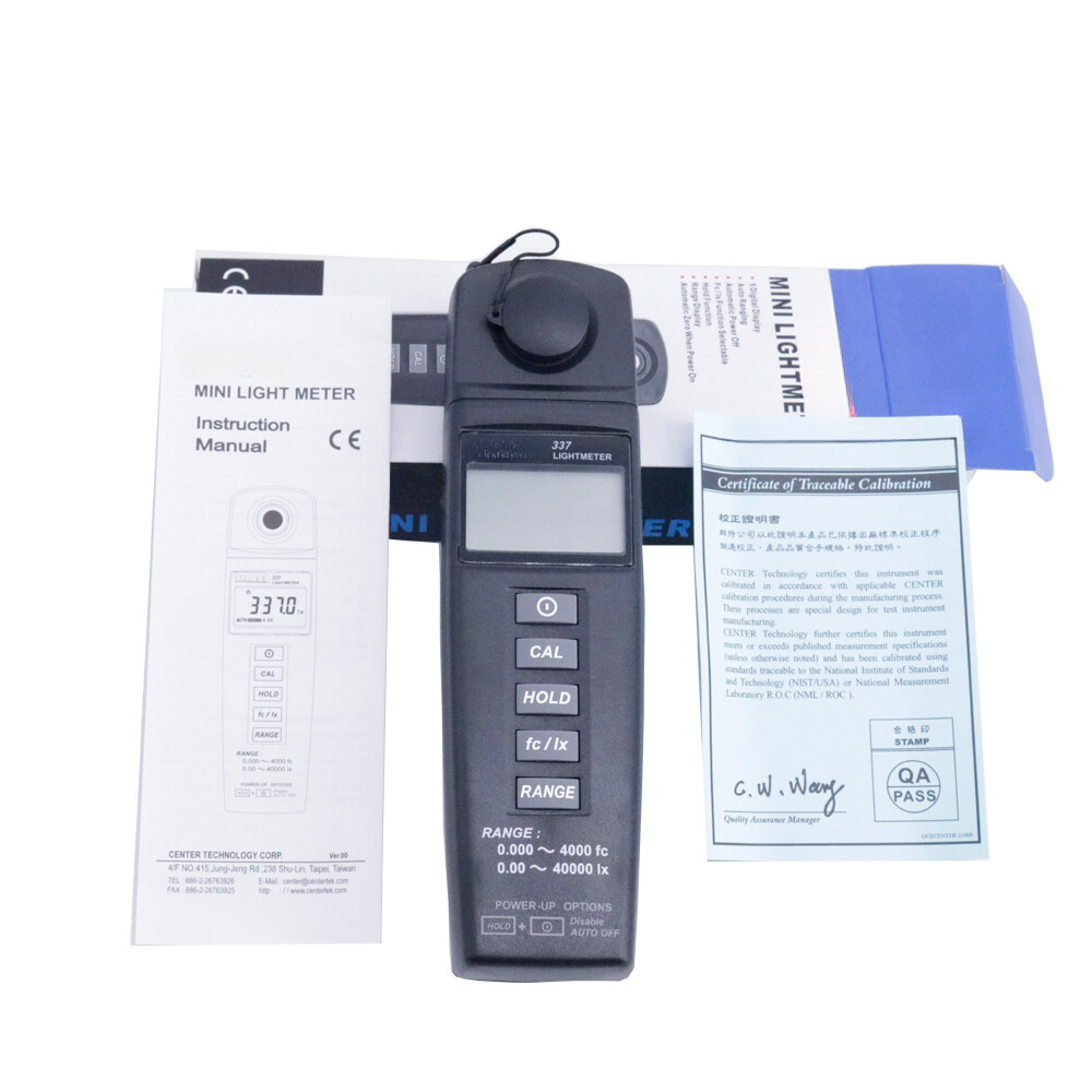 CENTER-337 Digital Light Meter light Meterith Sample Rate: 2 times/sec CENTER337