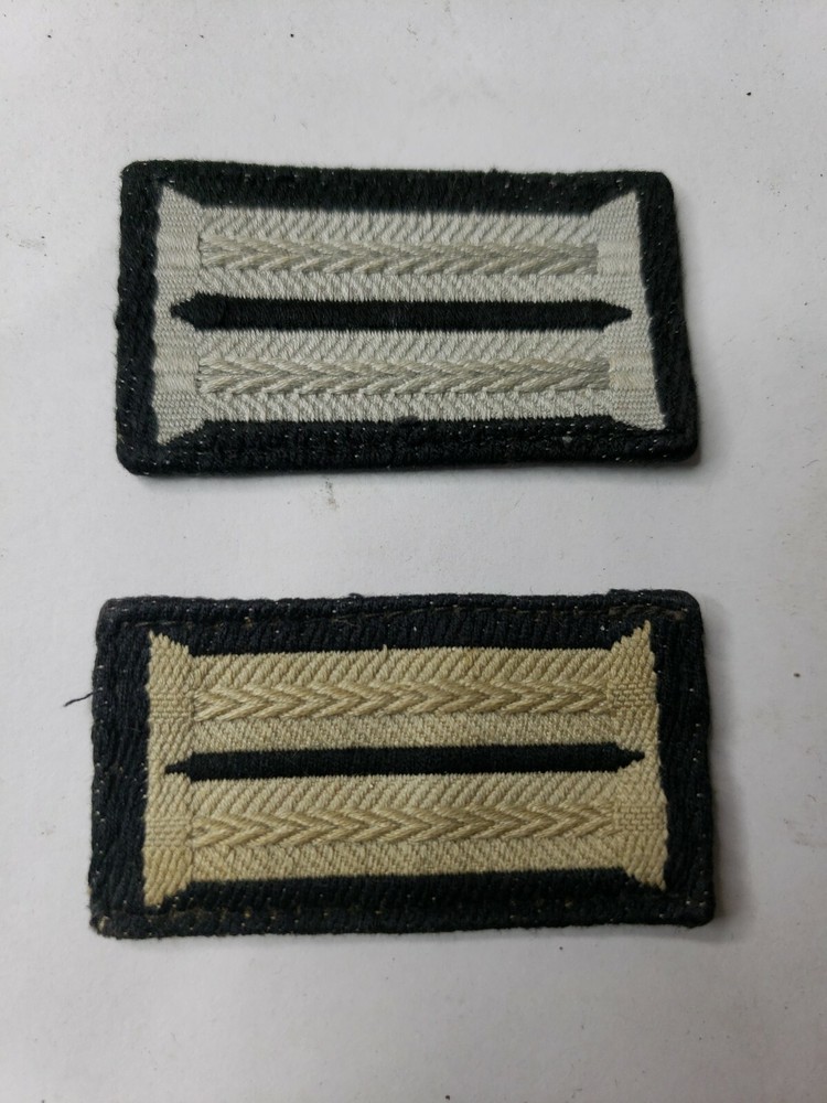 WWII German Collar Tab set of 2 Black
