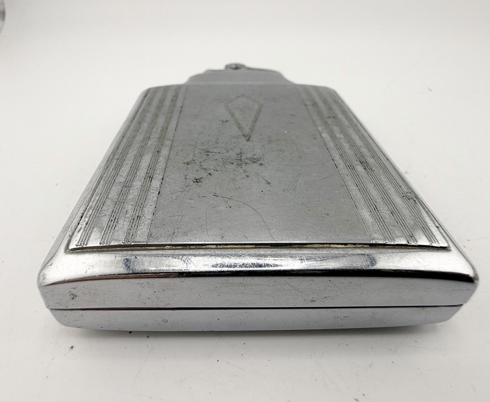 RONSON Mastercase Lighter Cigarette Storage Case Art Deco Metal Needs Repair
