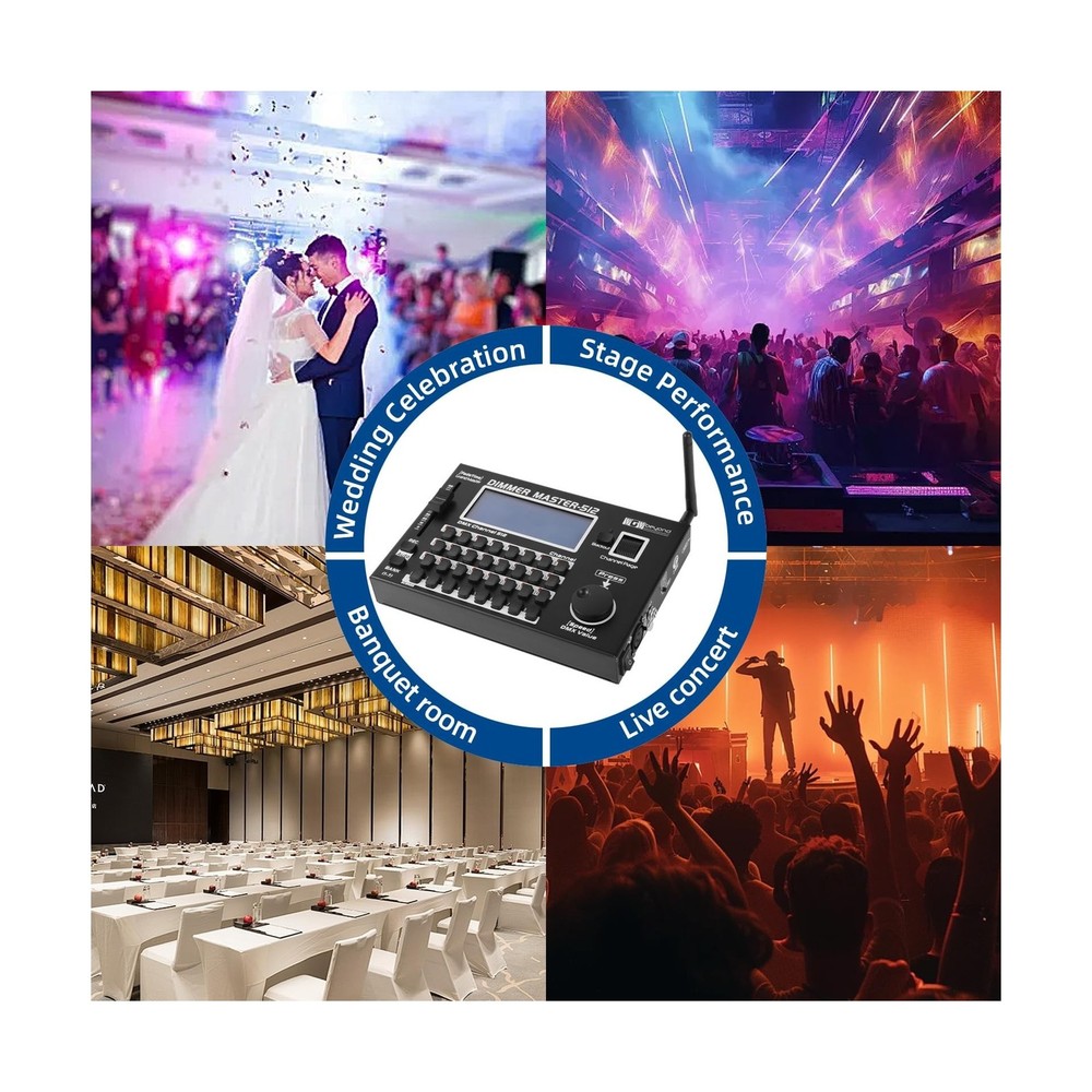 Wireless DMX Controller,192 Channel DMX512 Controller Stage Lighting Equipmen...