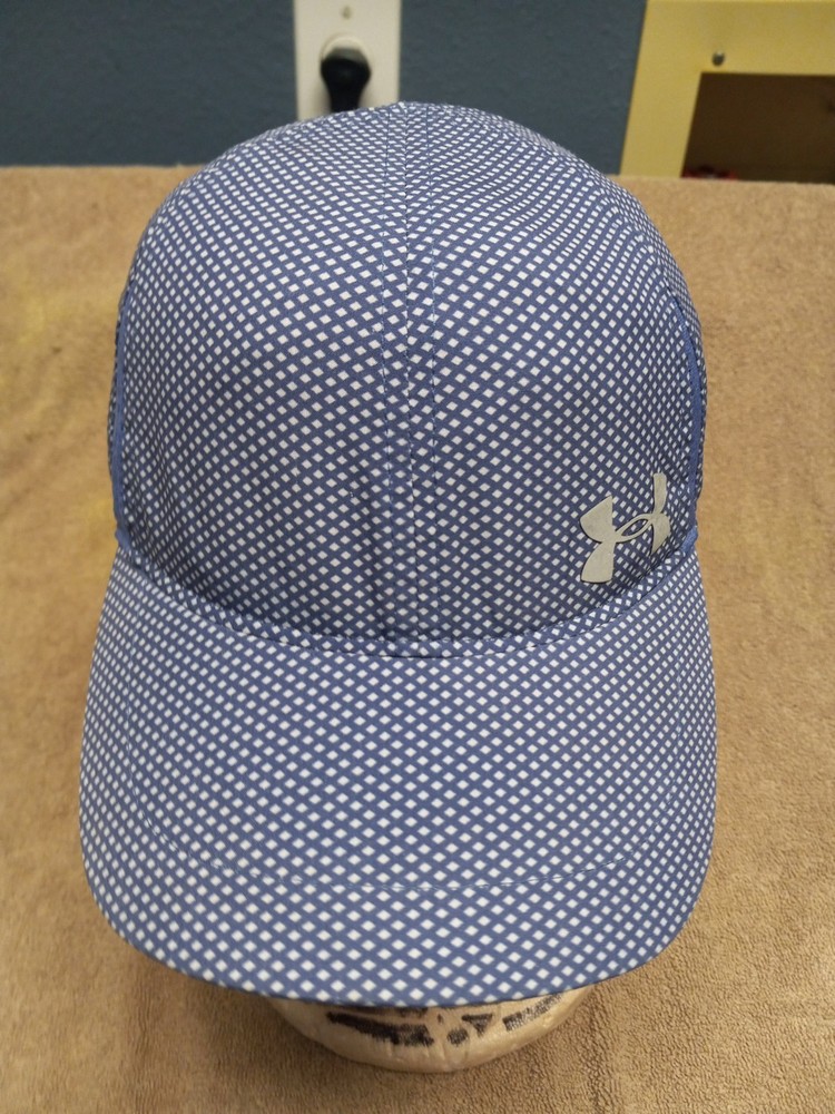 Youth Under Armour Hat 🧢 Blue Adjustable Polyester Blend Lightweight