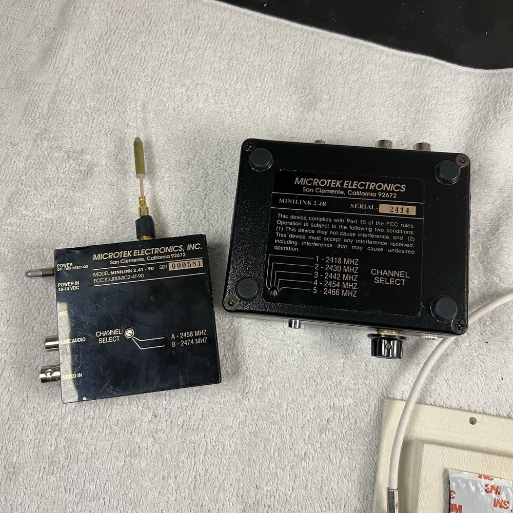 Microtek Electronics MINILINK 2.4T & 2.4R Video Transmitters
