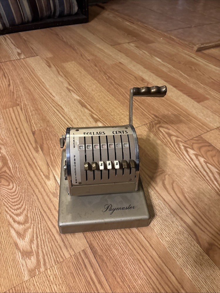 Vintage Paymaster Check Machine