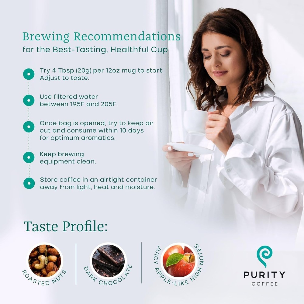 Purity Coffee FLOW Original Medium Roast Ground (12oz Bag) | Specialty-Grade USD