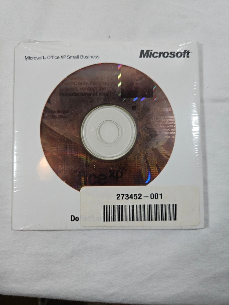 Microsoft Office XP Small Business With Key Hewlett Packard HP NEW SEALED