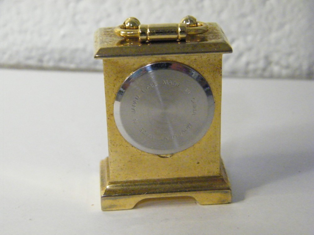 Vintage Mini Quartz Clock Untested