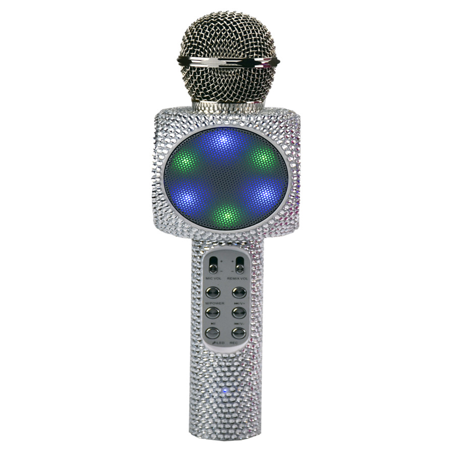 Silver Bling Wireless Karaoke Microphone - (SAB-SILVER)