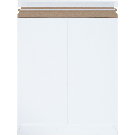 100-Pack White Stay Flat Mailers, 12.75 x 15" - Self-Seal, Protect Documents