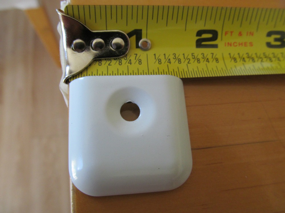 10 WHITE RV Camper Trailer Aluminum Flat End Cap for Trim Molding 1" 12 Screws