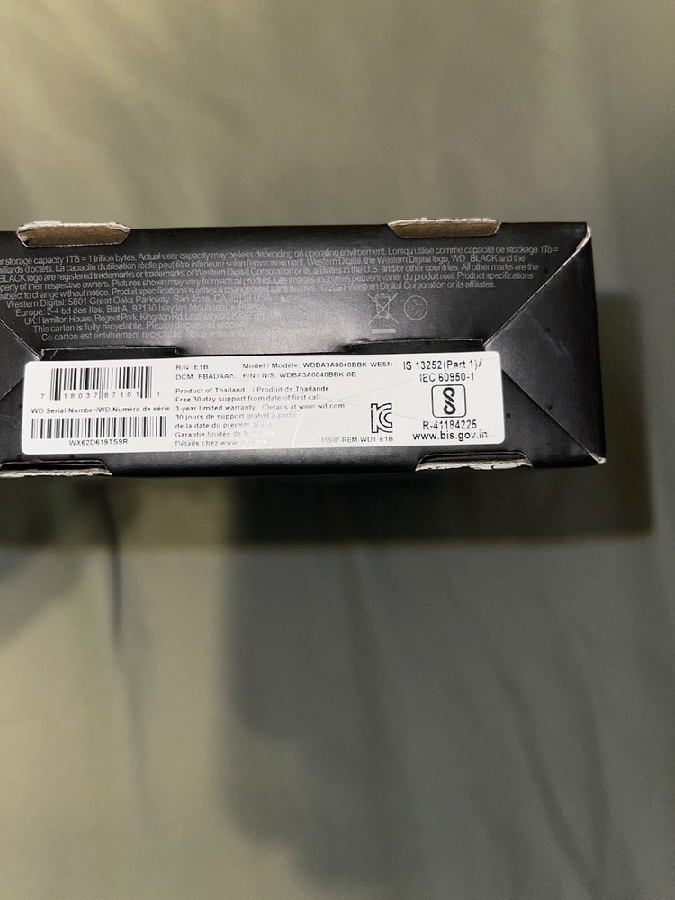 WD BLACK P10 4TB GAME DRIVE