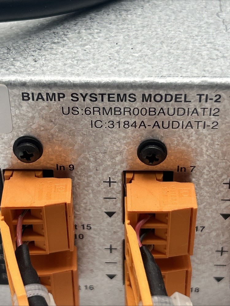 Biamp Systems Audia Flex Model TI-2 Digital Audio Processor Power Tested