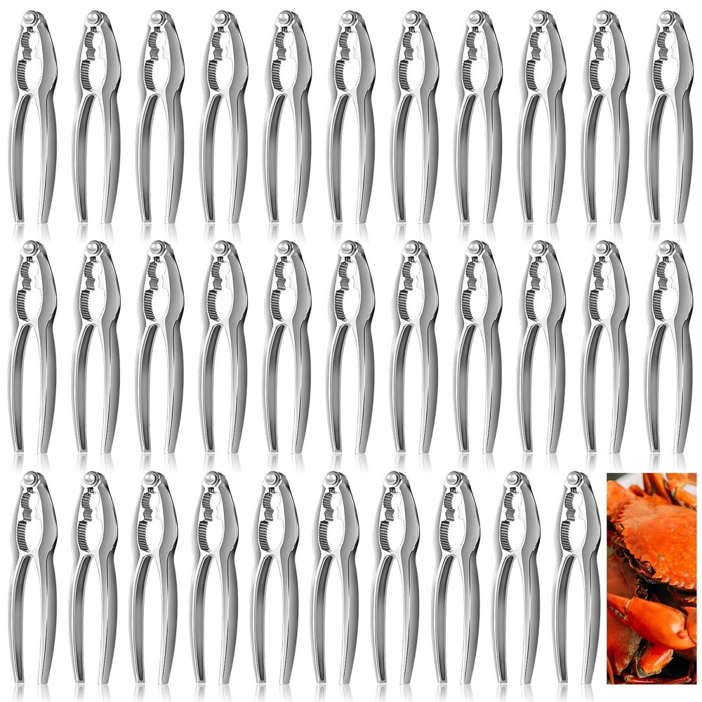 32 Pcs Crab Crackers and Tools, Crab Crackers Sets, Lobster Cracker, Heavy