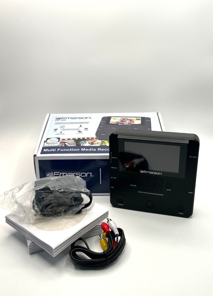 Emerson EMT-1200 Multi-Function Media Recorder DVD USB AV SD Card Input New