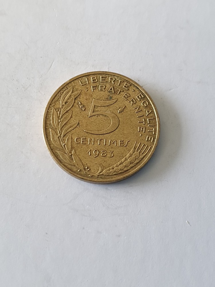 France 5 Centimes coin  1983 circulated