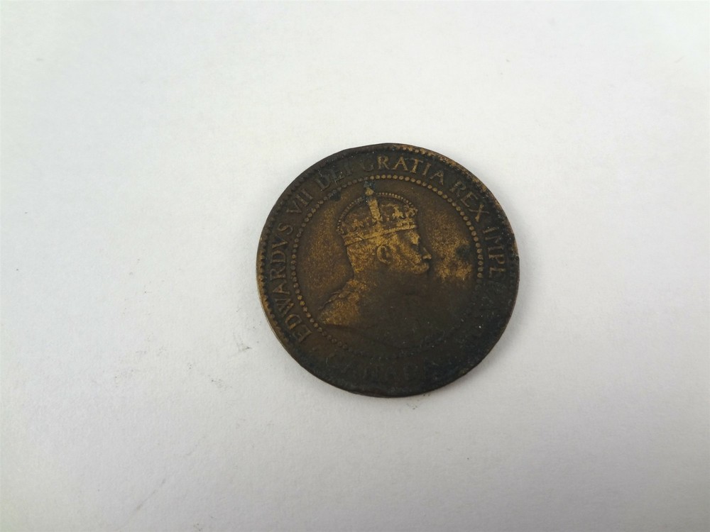 1905 Canadian One Cent Large Cent Coin Circulated Canada C1C