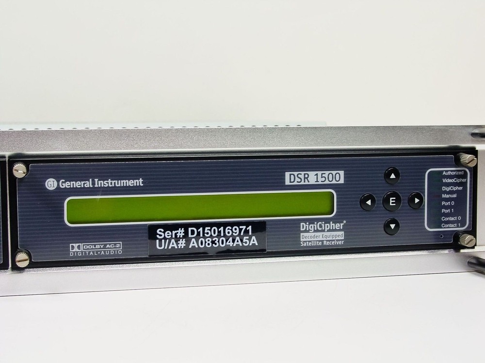 General Instrument DSR 1500 Satellite Receiver - AS IS