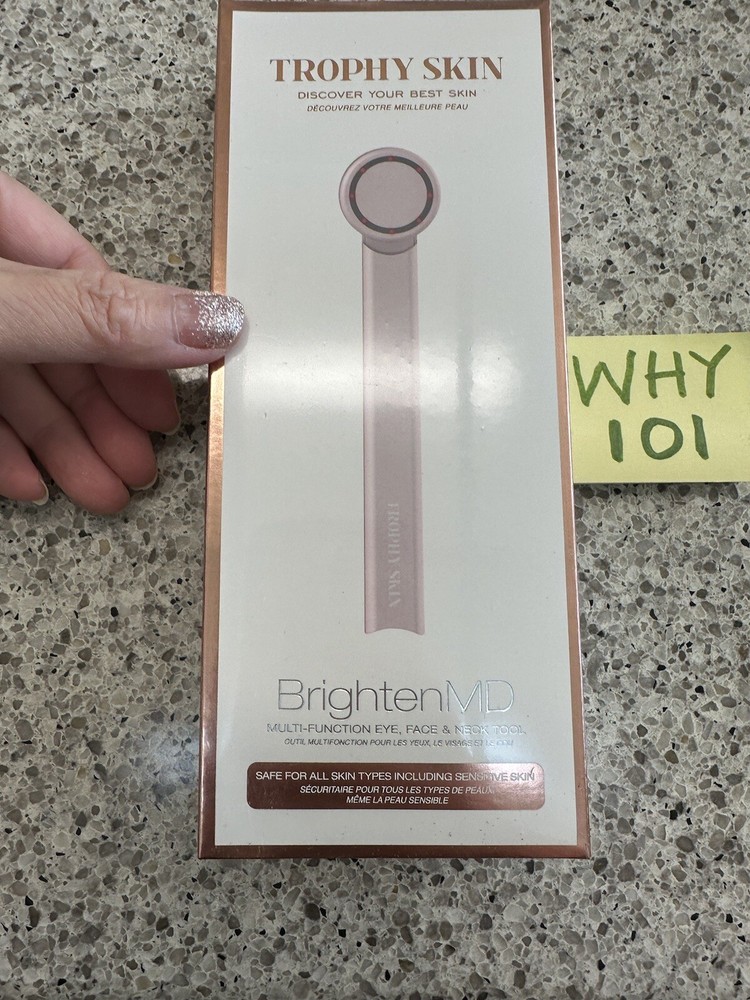Trophy Skin Brighten MD Multi Function Device Face & Neck TOOL NEW SEALED BOX