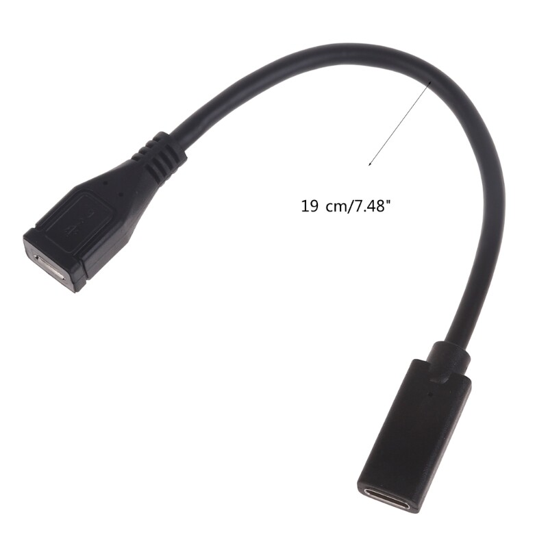 Type-C Female to Micro USB Female Converter Connector Data Sync Charging Adapter