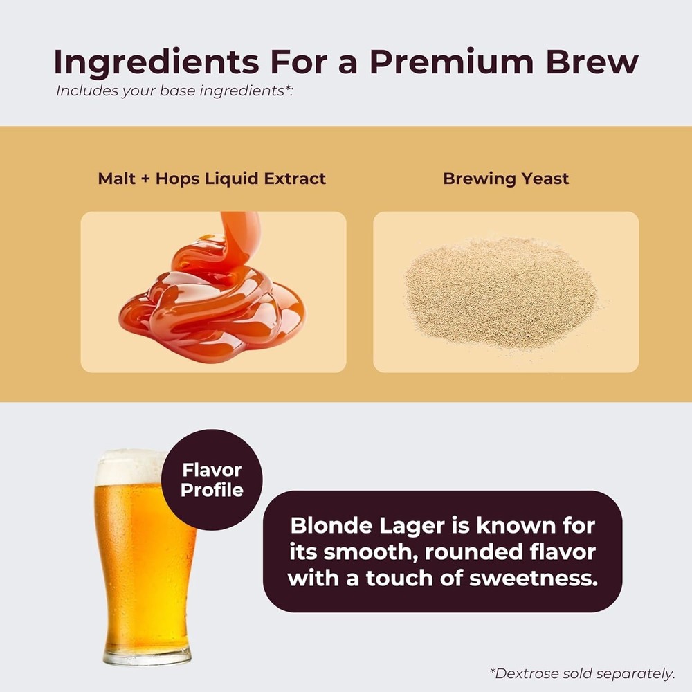 ABC Crafted Series Beer Making Kit | Beer Making Ingredients for Home Brewing...