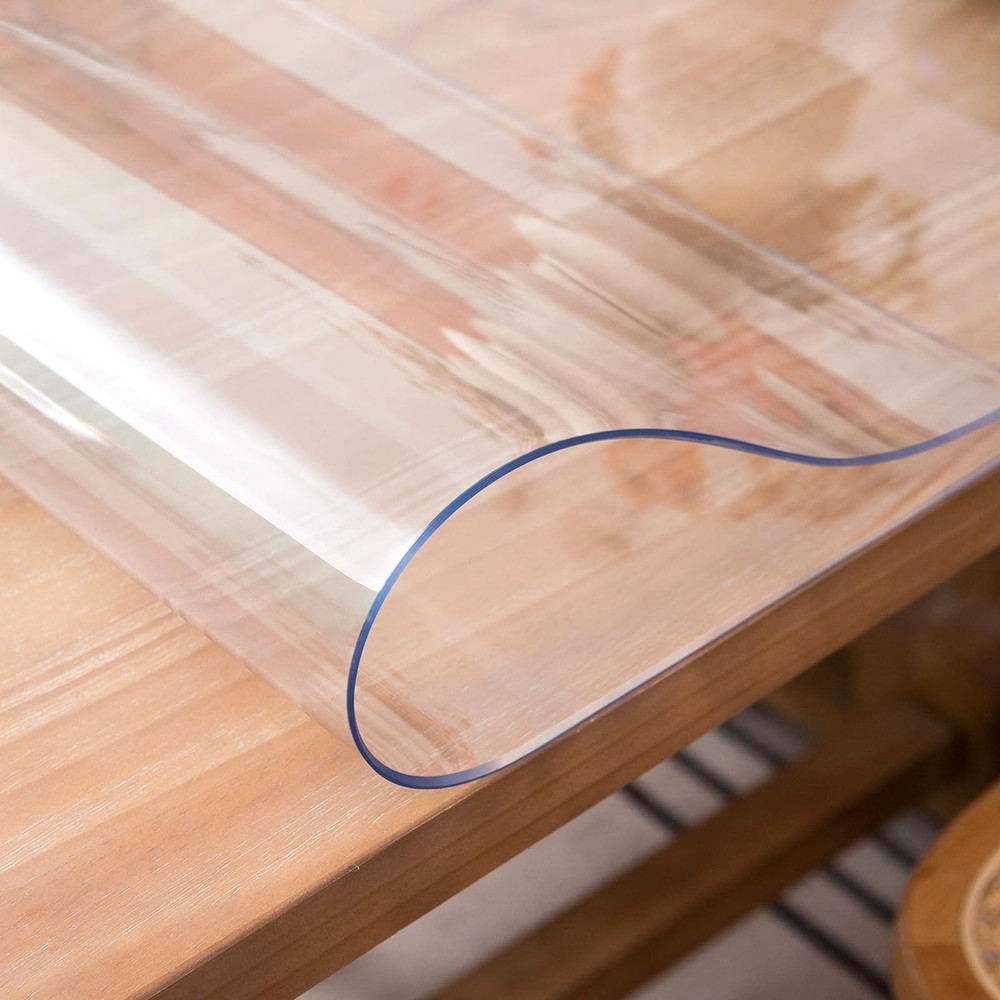 Clear Table Cover Protector, 40x40 Inch, 2mm Thick, Scratch & Heat Resistant,...