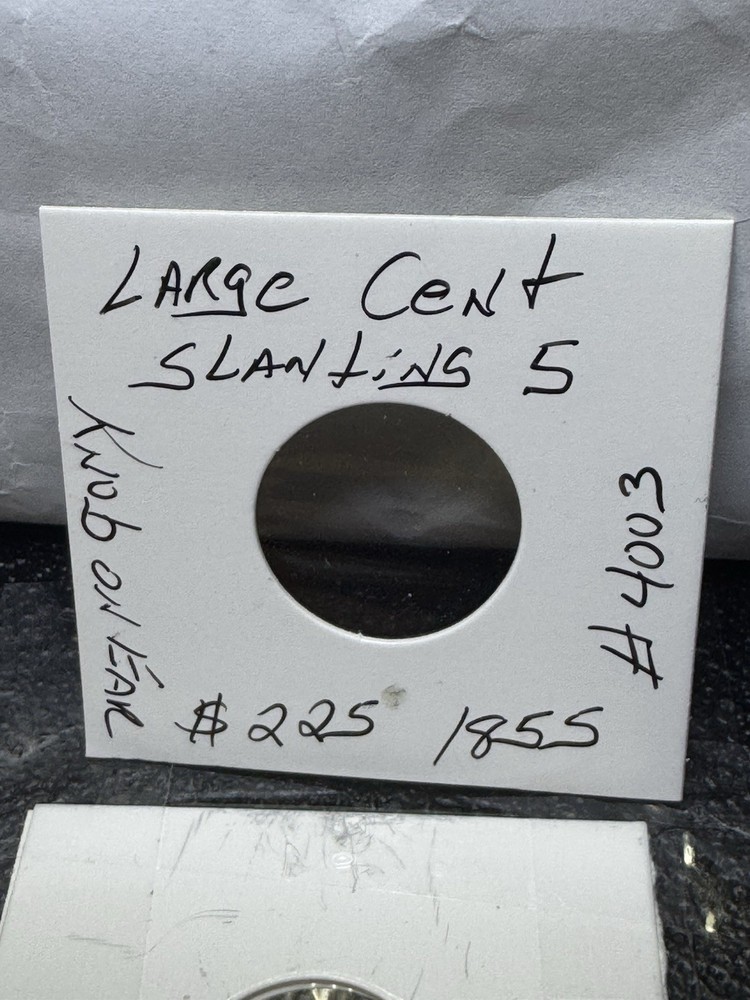 US Large Cent 1855 Slanting 5